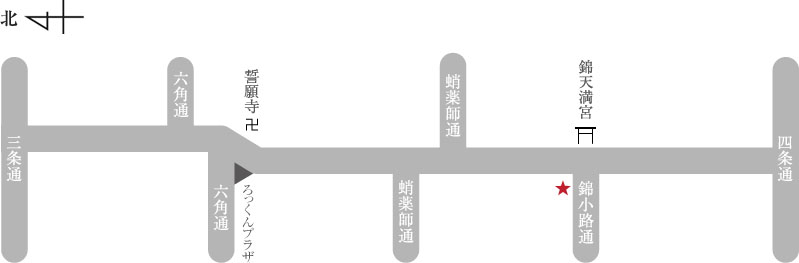 岩座 京都新京極錦店アクセスマップ