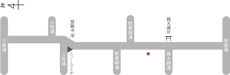 占いの館 京都千里眼 新京極店アクセスマップ
