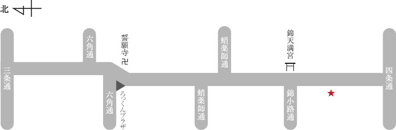 京好み趣味の店　浦松アクセスマップ